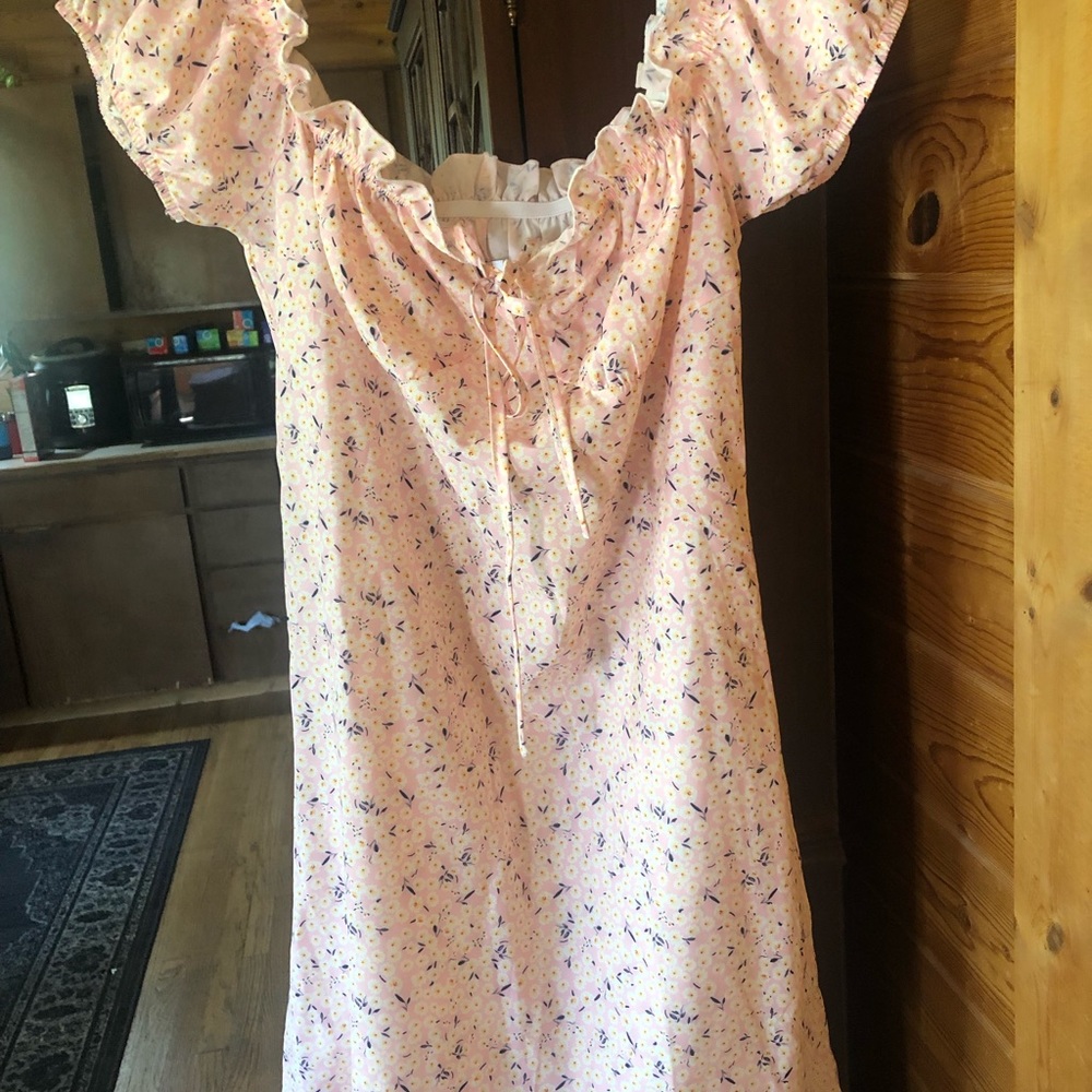 Cute floral printed summer dress